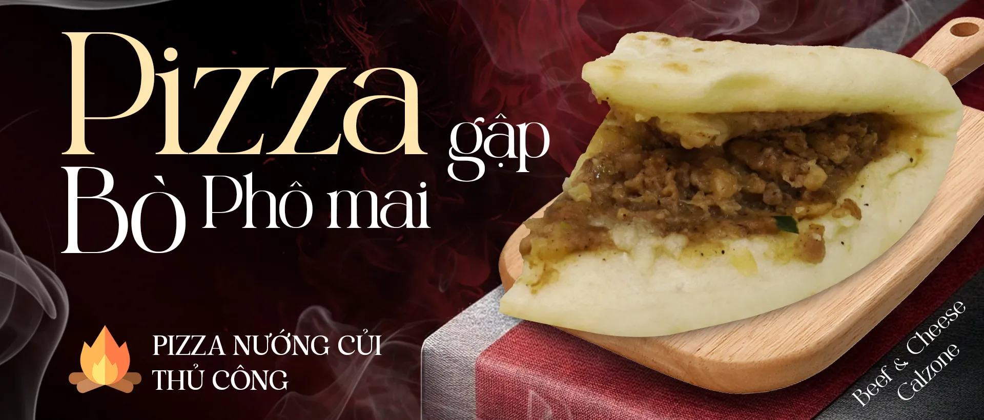 ✨PIZZA GẬP BÒ PHÔ MAI
