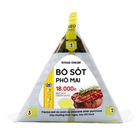 Temaki onigiri bò sốt phomai