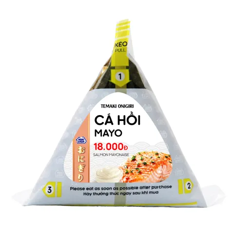 Temaki Onigiri cá hồi mayo