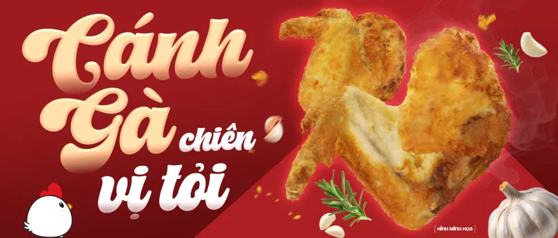 🔥 Mini tung món mới: CÁNH GÀ CHIÊN VỊ TỎI thơm lừng, ngon hết sảy! 